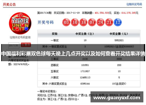 中国福利彩票双色球每天晚上几点开奖以及如何查看开奖结果详情